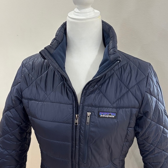 Patagonia Women's Dark Blue Long Puffer Coat - Picture 2 of 3